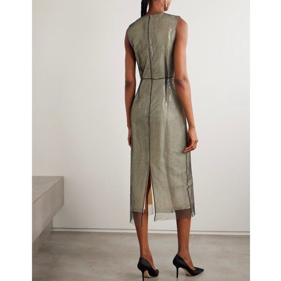 Embellished Organza Sequin Midi Dress Regular price$4,245 Size XS New - Picture 10 of 15